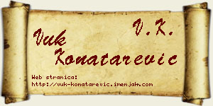 Vuk Konatarević vizit kartica